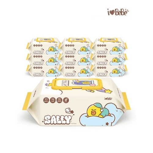 라인프렌즈 드림 샐리 물티슈 캡형 77매