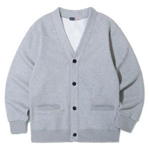 크루클린 무지 기모 맨투맨 가디건 MRL479