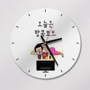꾸밈 cg006-오늘은방콕모드_인테리어벽시계