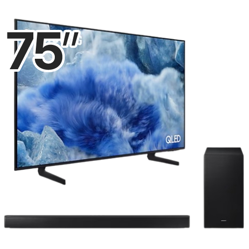 삼성전자 QLED KQ75QF8AAFXKR (스탠드+사운드바, HW-B650D)_이미지