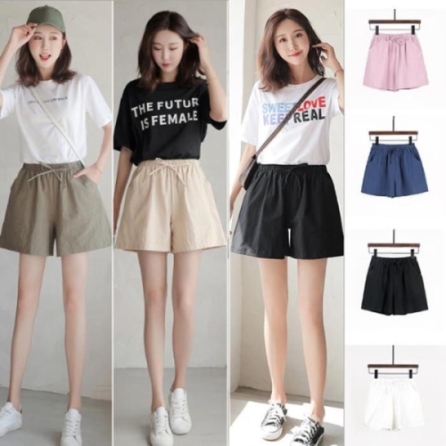 오노마 ONM 짧은바지 여름 여자반바지 반바지코디 여름반바지 면 16075573_이미지