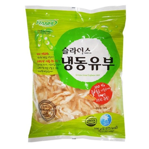 한미식품 냉동 슬라이스 유부 500g이미지입니다. 누르면 해당 게시물로 새창이동합니다.