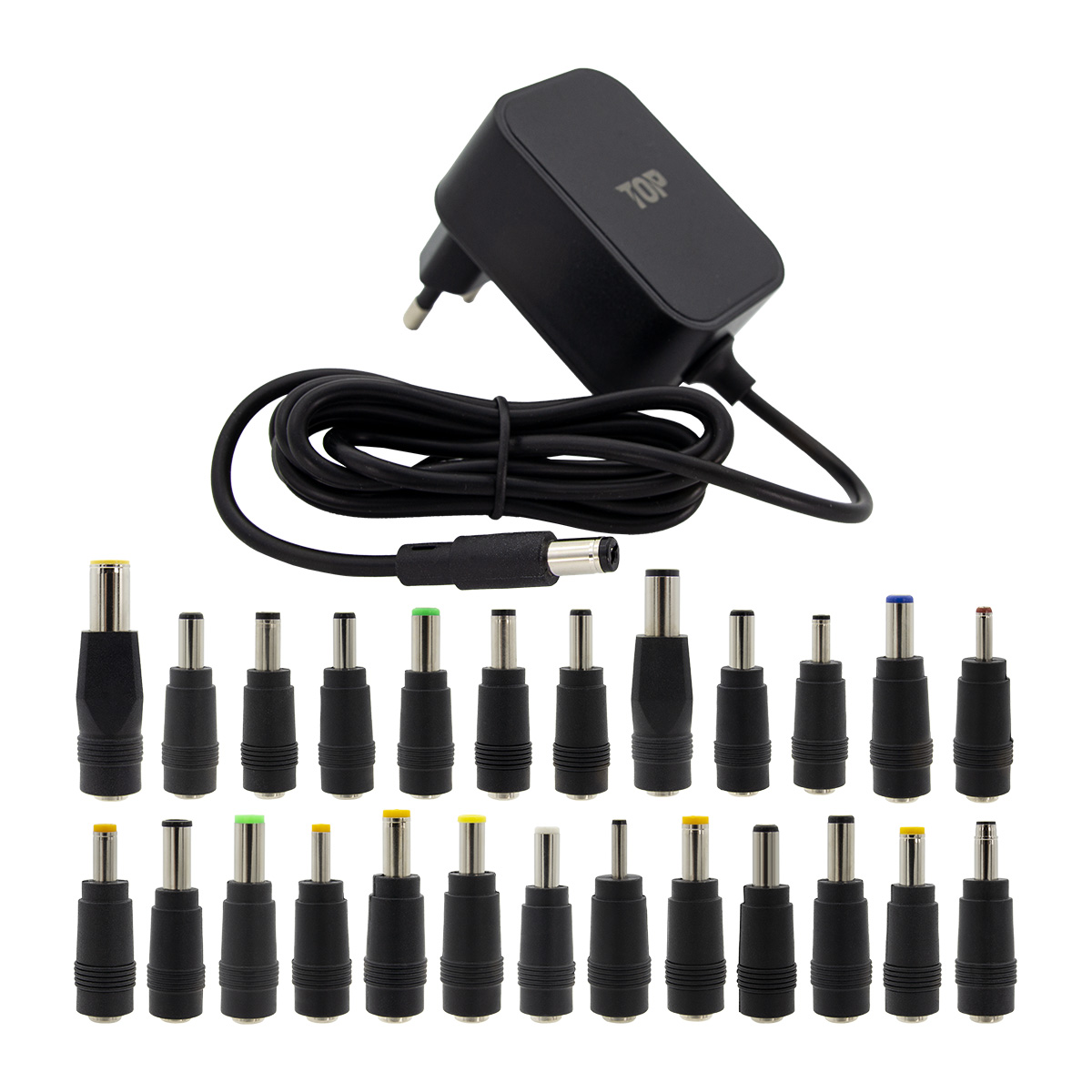 HDTOP DC 12V 2A CCTV 블랙 어댑터 (HT-AD139 / 25종 젠더)_이미지