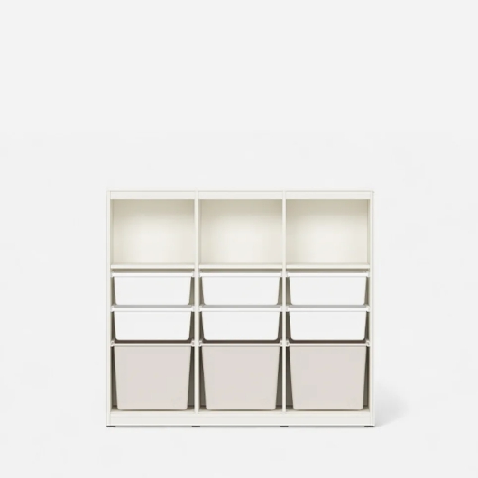 샘키즈 1단 수납책장 1305 크림오트밀