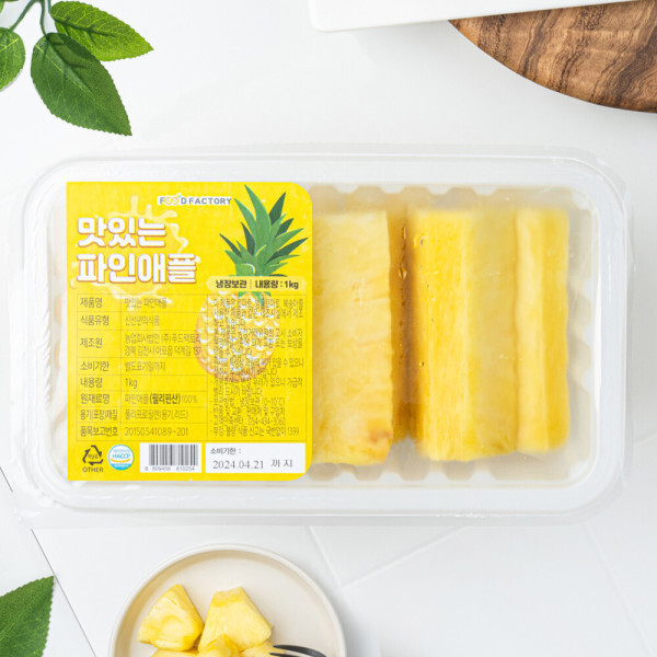  농업회사법인(주)푸드팩토리 맛있는 파인애플 스틱형 1kg [1개]