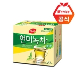 동서식품 현미녹차 업소용 티백 1.3g 50티백 (1개)