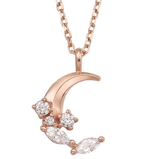 로이드 14K 문 스톤 목걸이 LNN20006G