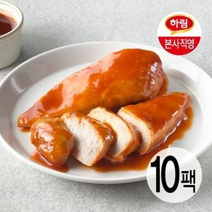 하림 하림이닭 소스 잘 먹은 닭가슴살 양념치킨맛 110g (10개)
