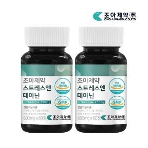 조아제약 스트레스엔 테아닌 600mg 60정 (2개)