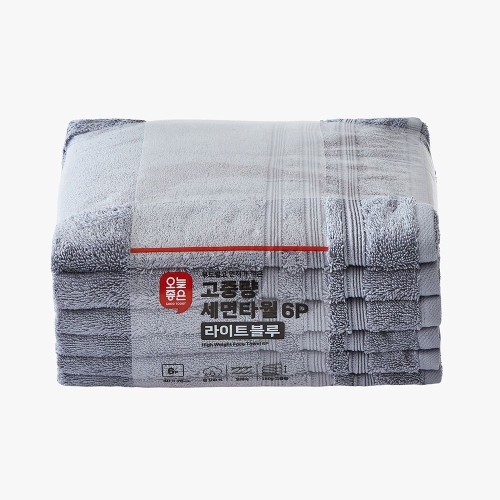 오늘좋은 고중량 세면타월 (6장)_이미지