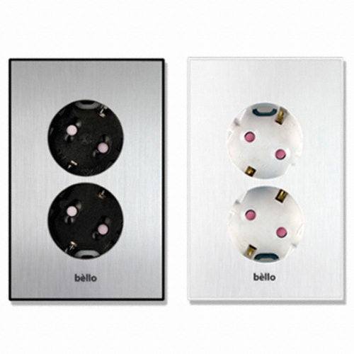 벨로 매립 2구 콘센트