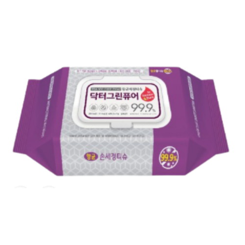 닥터그린퓨어 항균 세정티슈 캡형 72매