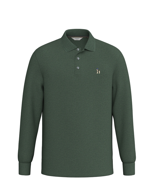 헤지스 면 긴팔카라티셔츠_HZTS4F302E2