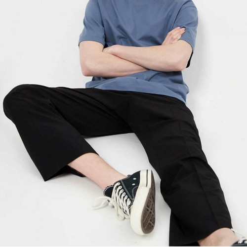 지오다노 쿨 와이드핏 히든밴딩 슬랙스 01111518_이미지