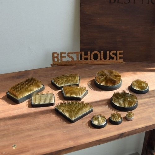 고정 꽃꽂이 꽃 고정 수반 침봉 꽃.식물 직사각 T02