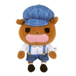 엉덩이탐정 브라운 인형 가방고리 악세사리 강아지 W741B3B