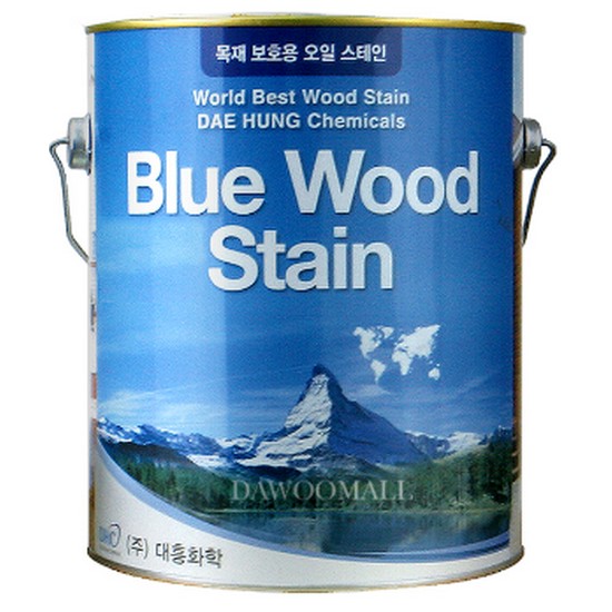 블루 우드 스테인
