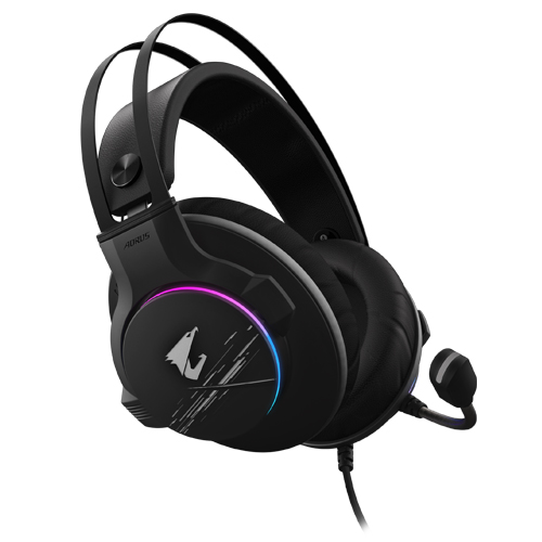 GIGABYTE AORUS H1 가상 7.1채널 RGB 게이밍 헤드셋 (정품)_이미지