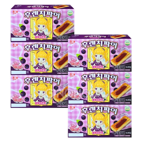 해태제과 후렌치파이 블랙커런트 192g (6개)