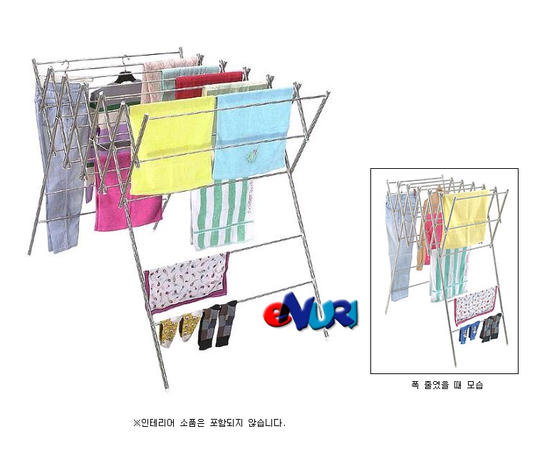 하나이노테크 가자데코 폭조절 건조대(W형 7단)