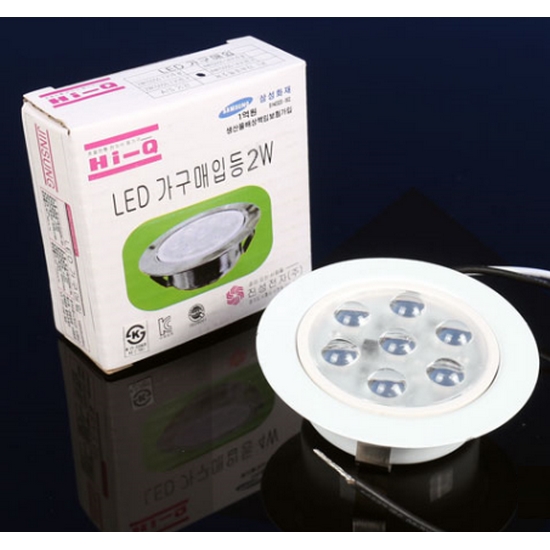 진성전자 LED 가구 2인치 매입등 2W