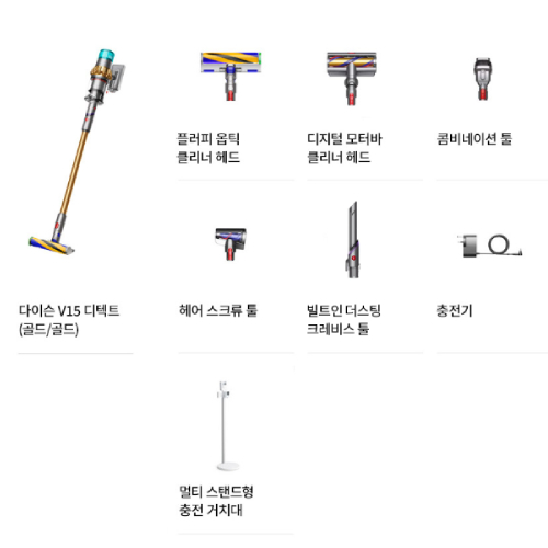 다이슨 V15 디텍트 (골드/골드)_이미지