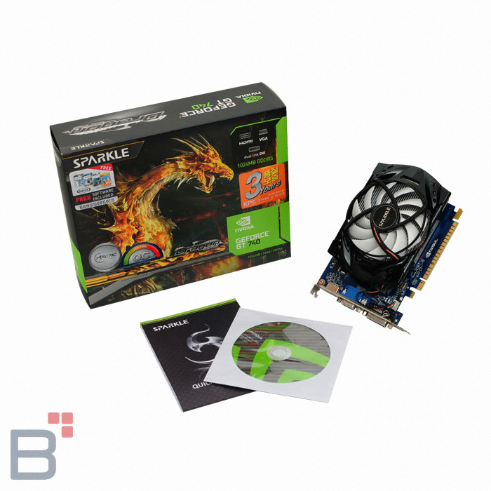 SPARKLE ������ GT740 OC D5 1GB Arctic KPC