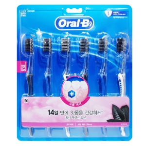 오랄비 고탄력 초미세모 블랙티 칫솔 (30개)_이미지