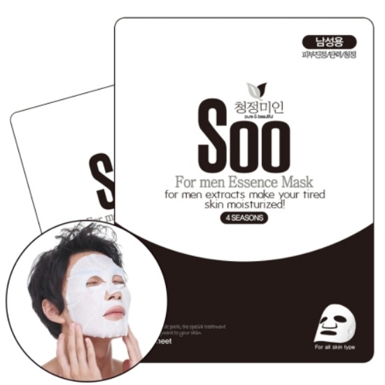 청정미인 남성용 에센스 마스크팩이미지입니다. 누르면 해당 게시물로 새창이동합니다.