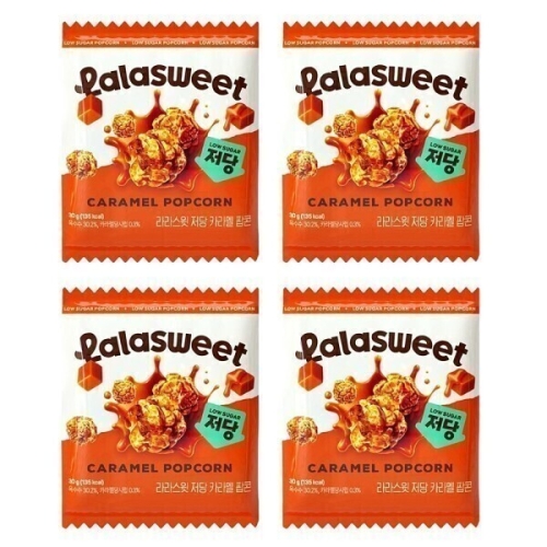 라라스윗 저당 카라멜 팝콘 30g (4개)_이미지
