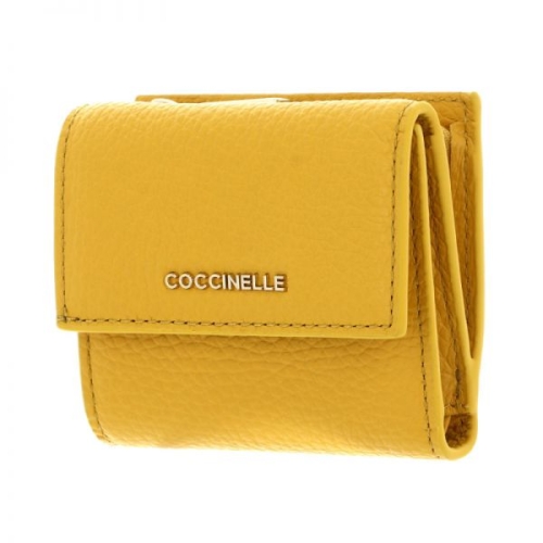 코치 넬레 Coccinelle 메탈릭 소프트 월렛 그레인 가죽 솔레아도 지갑 428392_이미지