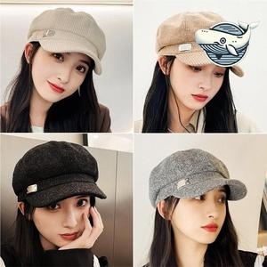 스타일리쉬 여행용 뉴스보이캡 복고풍 모자 WFH70KN_이미지