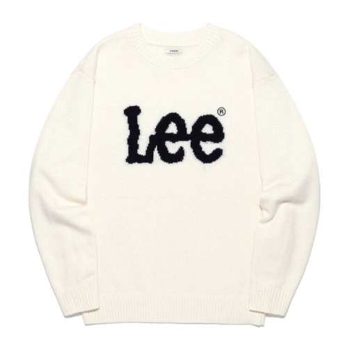 LEE 빅 트위치 로고 니트 아이보리 LE2503KT01IV