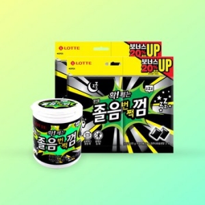 졸음 번쩍 껌 용기1통 리필2봉