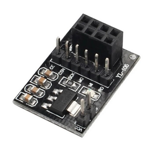 아두이노 로봇 자동차용 무선 어댑터 모듈 8 핀 소켓 플레이트 보드 NRF24L01 3.3V 5 개_이미지