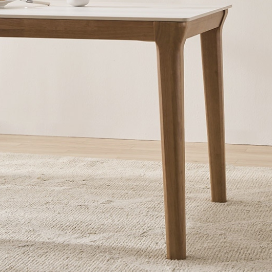 스칸디나 멜리토 포세린 통세라믹 원목 식탁 1400 (의자2개+벤치1개)_이미지