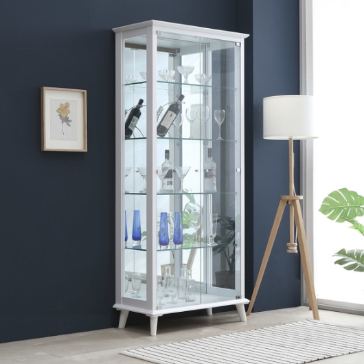 앤탑퍼니처  럭셔리 강화유리 5단 장식장 800