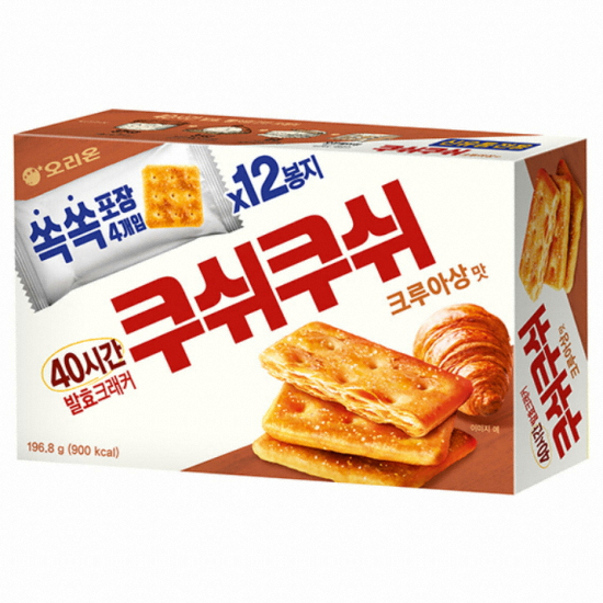 오리온 쿠쉬쿠쉬 크루아상맛 12개입 196.8g (4개)_이미지