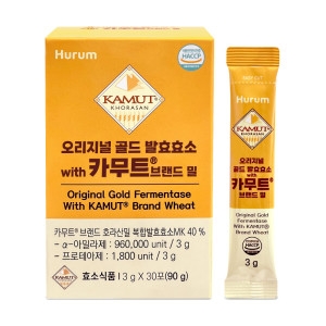 휴럼 오리지널 골드 발효효소 with 카무트 브랜드 밀 30포 (2개)_이미지