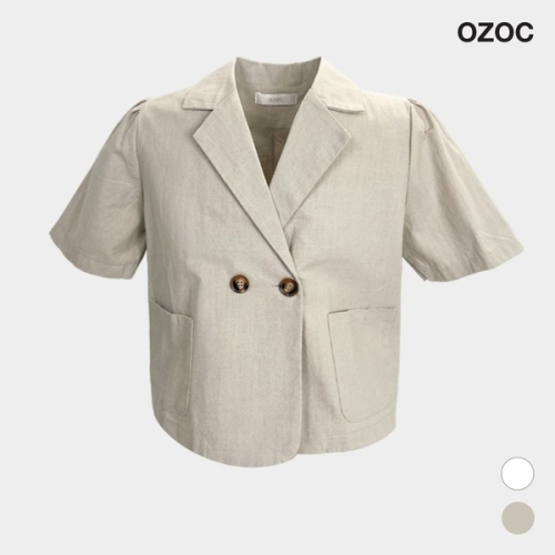 OZOC 린넨 퍼프소매 자켓_FORMCJA515P_이미지