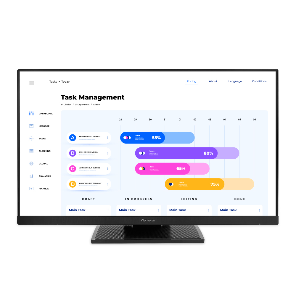 24F90T 멀티터치 시력보호 무결점
