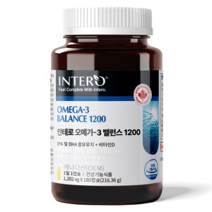 인테로 오메가3 밸런스 1200 180캡슐 (5개)_이미지