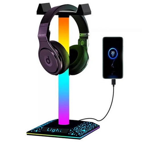 가온에이앤씨 RGB 무드등 헤드셋 거치대 GAHS-001