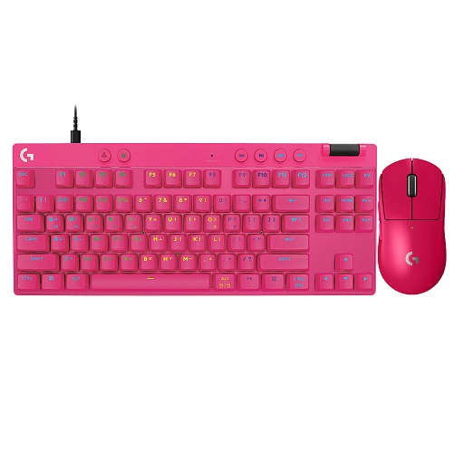 로지텍 G PRO X SUPERLIGHT 2 + PRO X TKL RAPID 키보드 마우스 세트 (핑크)_이미지