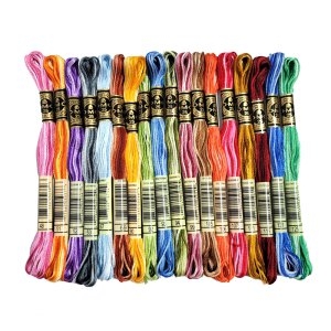 25번 복합사 18색세트 자수실 프랑스자수 십자수