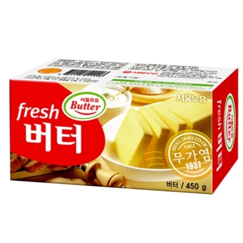 서울우유 무가염 버터 450g (1개)