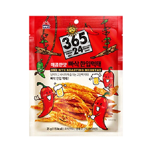 사조대림 사조 빠삭 한입먹태 매콤한맛 25g (5개)_이미지