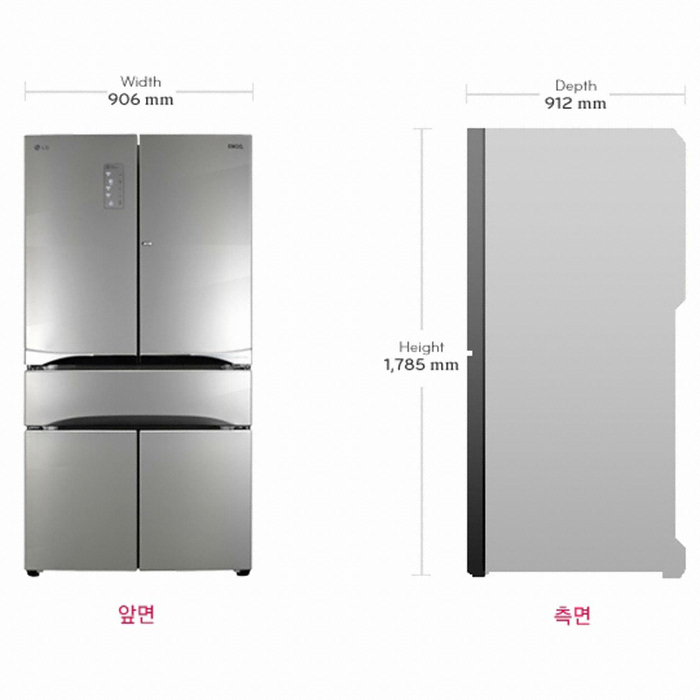 LG전자 디오스 R-F844APSA 프리스타일_이미지