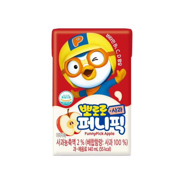 서울에프엔비 뽀로로 퍼니픽 사과 140ml (24개)_이미지