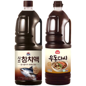 사조 참치액 2.1kg + 해표 <b>우동</b><b>다시</b> 2.15kg
